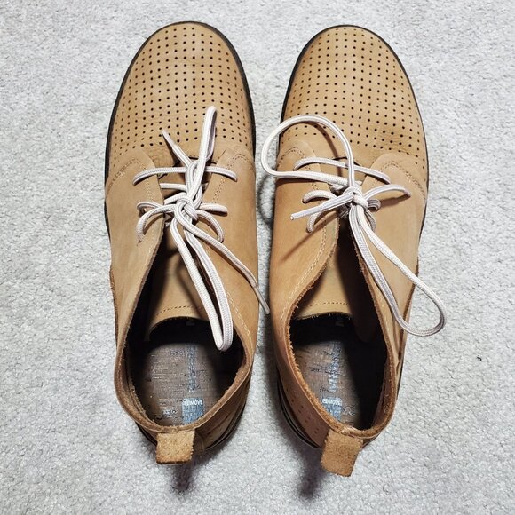 MERRELL Around Town Chukka Air Boots Shoes Perforated Leather Tan Women's 10 - Picture 8 of 12